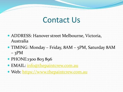 Professional Painters Melbourne-www.thepaintcrew.com.au