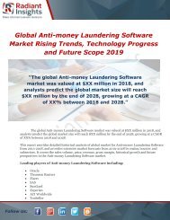Global Anti-money Laundering Software Market Rising Trends, Technology Progress and Future Scope 2019