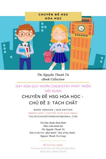 CHUYÊN ĐỀ HSG HÓA HỌC - CHỦ ĐỀ 3 TÁCH CHẤT