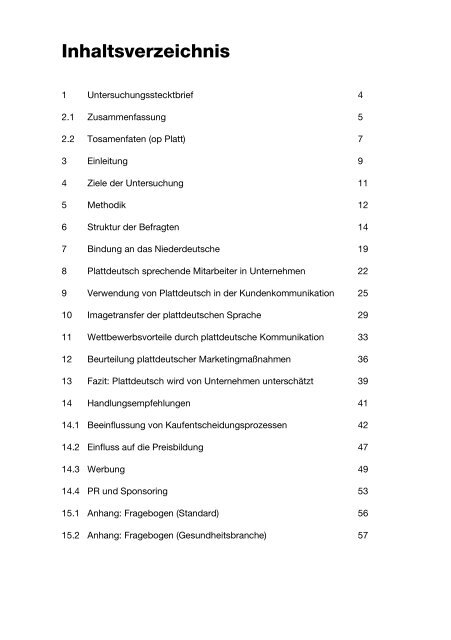 Wirtschaftliche Bedeutung des Plattdeutschen