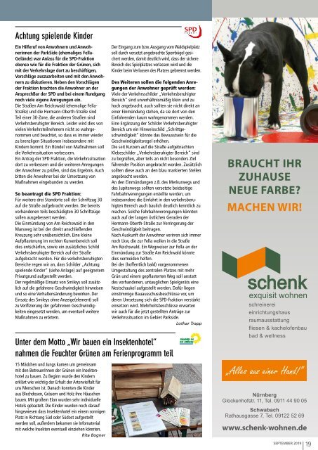 Reichswaldblatt Feucht - September 2019