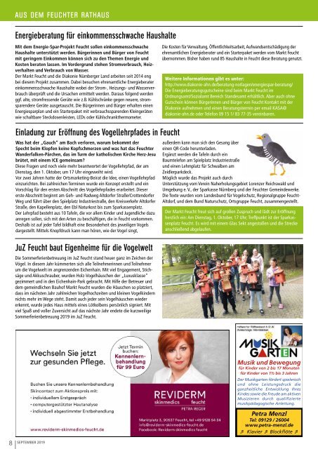 Reichswaldblatt Feucht - September 2019