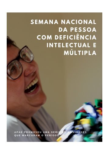 Semana Nacional da Pessoa com Deficiência Intelectual e Múltipla