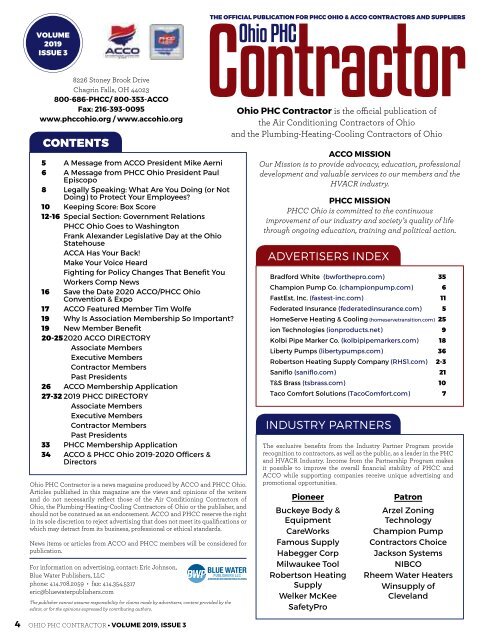 Ohio PHC Contractor Volume 2019 Issue 3