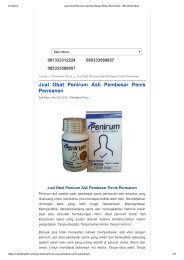 Jual Obat Penirum Asli Pembesar Penis Permanen - 081333312224