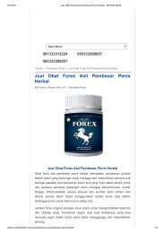 Jual Obat Forex Asli Pembesar Penis Herbal - 081333312224