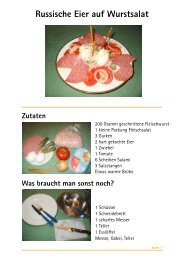 Russische Eier auf Wurstsalat