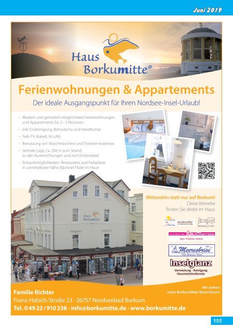 Juni 2019   Borkum-Aktuell - Das Inselmagazin