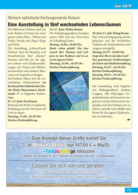 Juni 2019   Borkum-Aktuell - Das Inselmagazin