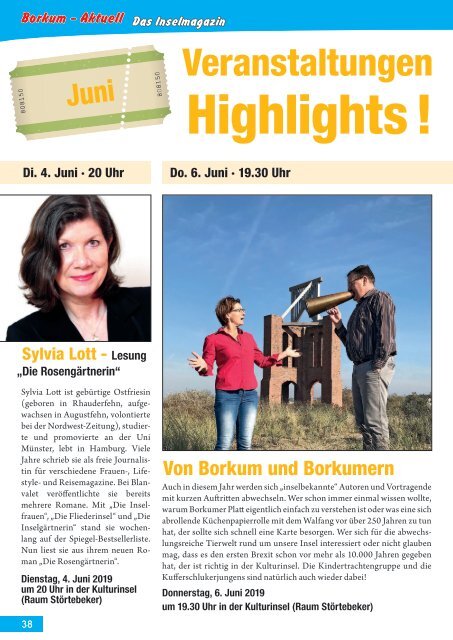 Juni 2019   Borkum-Aktuell - Das Inselmagazin