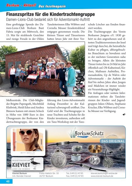 Juni 2019   Borkum-Aktuell - Das Inselmagazin