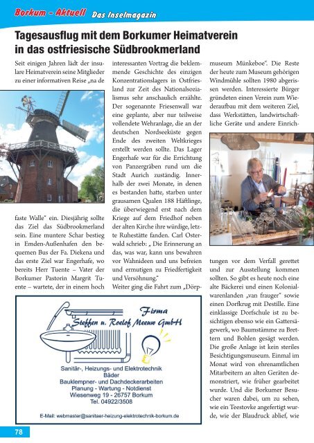 Juni 2019   Borkum-Aktuell - Das Inselmagazin