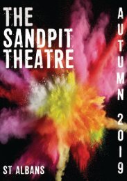 SandPit Theatre Autumn 2019 Brochure