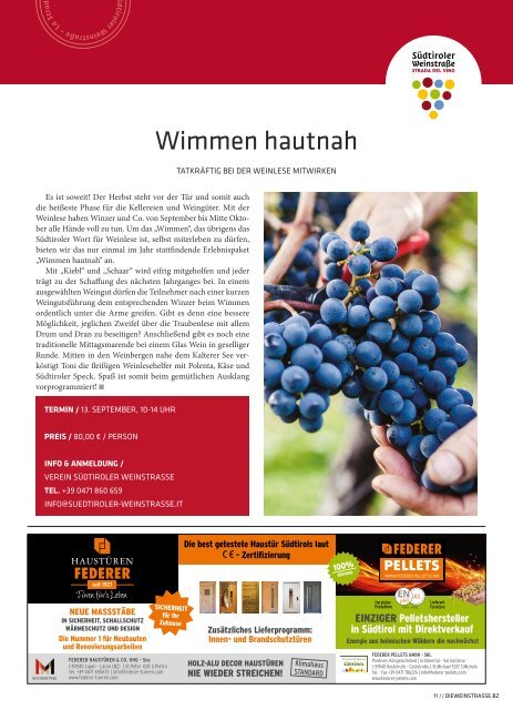 Die Weinstraße - Septemeber 2019