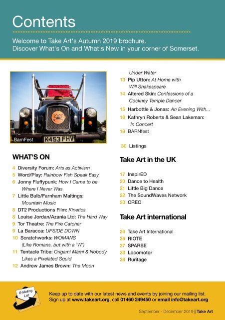 Take Art Brochure - Sept to Dec 2019