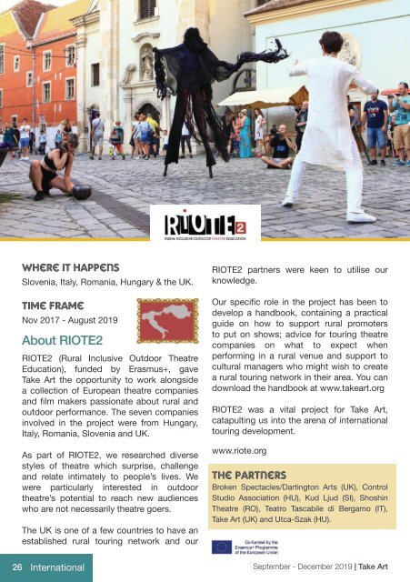 Take Art Brochure - Sept to Dec 2019