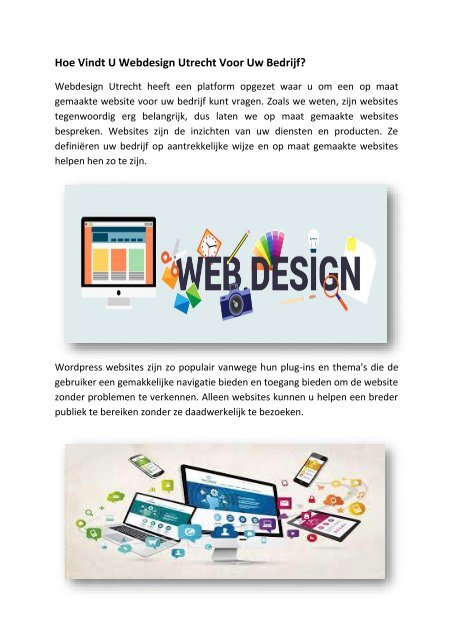 Hoe Vindt U Webdesign Utrecht Voor Uw Bedrijf-converted