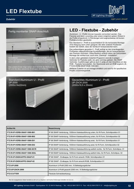 LED Flextube FT Serie - NEON like LED Tubes für Architectural Lighting Projekte- NP LIGHTING