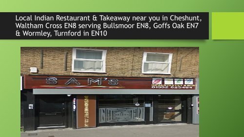 Best Indian Restaurant & Takeaway near me in Enfield