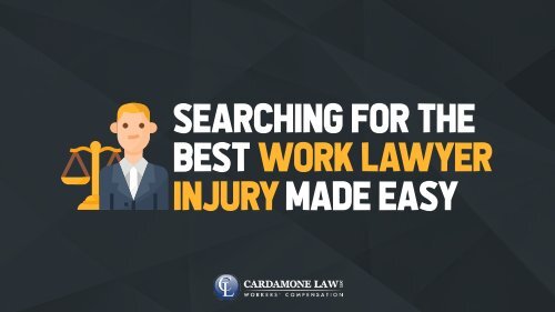 Searching for the Best Work Lawyer Injury Made Easy
