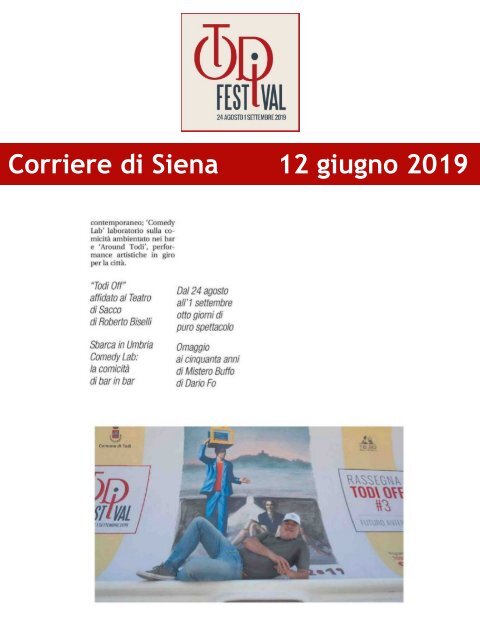 Rassegna Stampa Todi Festival 2019