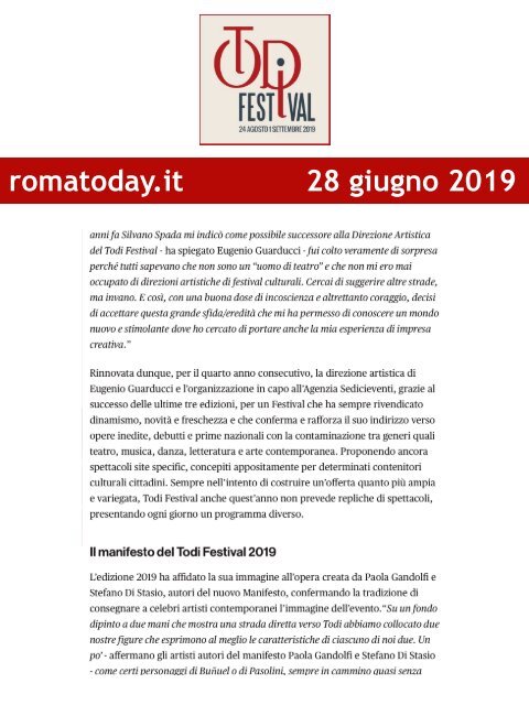 Rassegna Stampa Todi Festival 2019