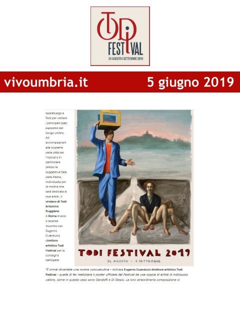 Rassegna Stampa Todi Festival 2019