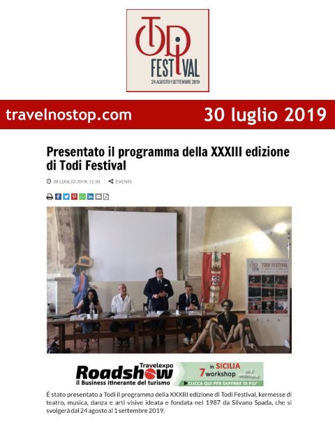 Rassegna Stampa Todi Festival 2019