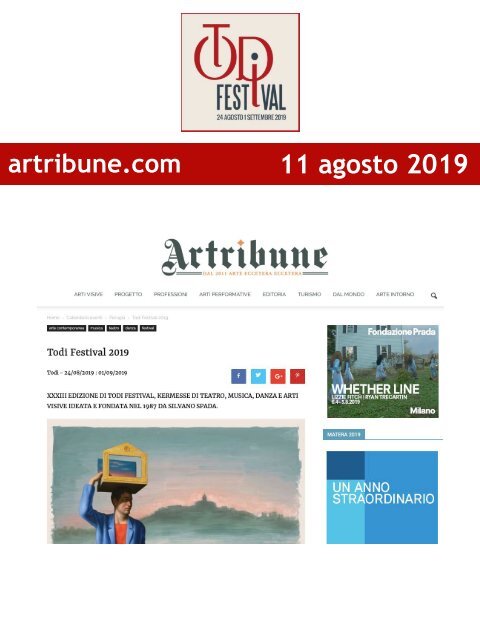 Rassegna Stampa Todi Festival 2019