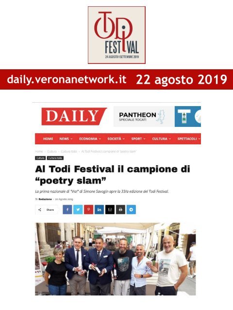 Rassegna Stampa Todi Festival 2019