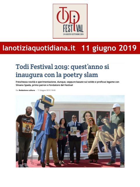 Rassegna Stampa Todi Festival 2019