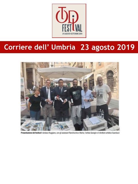 Rassegna Stampa Todi Festival 2019