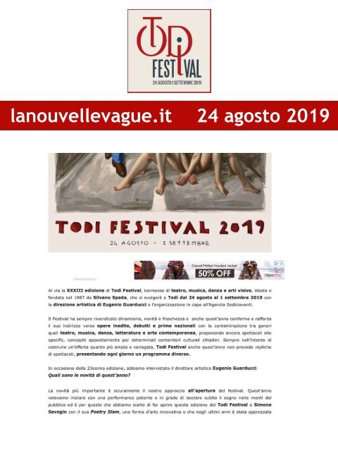 Rassegna Stampa Todi Festival 2019