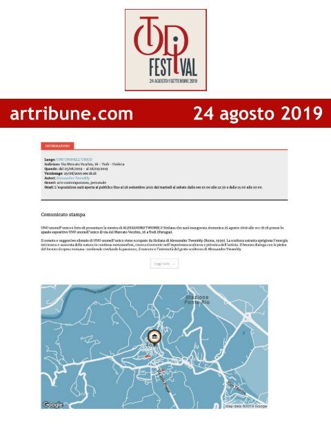 Rassegna Stampa Todi Festival 2019