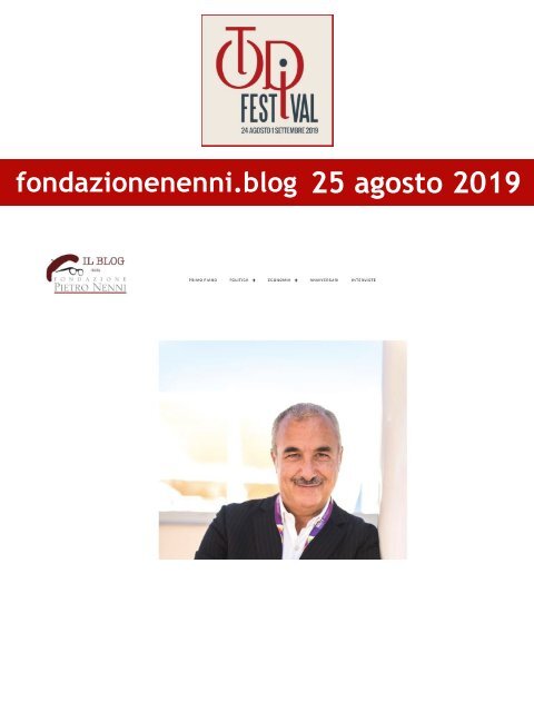 Rassegna Stampa Todi Festival 2019