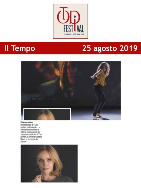 Rassegna Stampa Todi Festival 2019