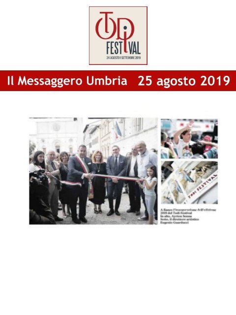 Rassegna Stampa Todi Festival 2019