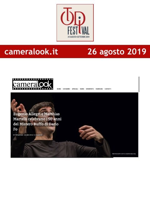 Rassegna Stampa Todi Festival 2019