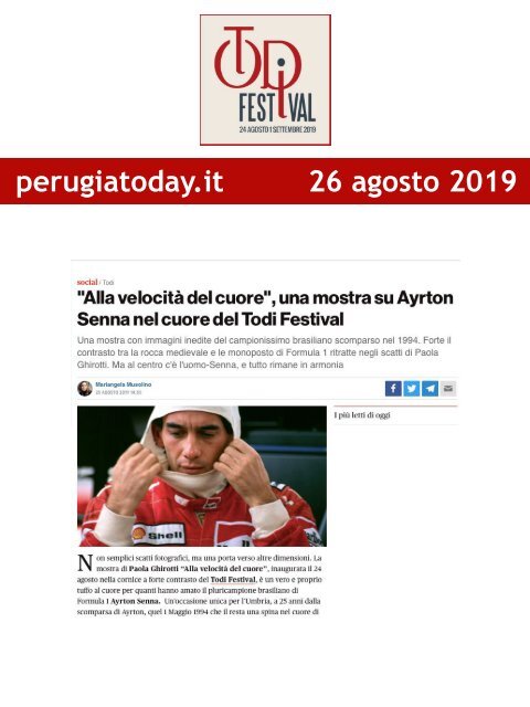 Rassegna Stampa Todi Festival 2019