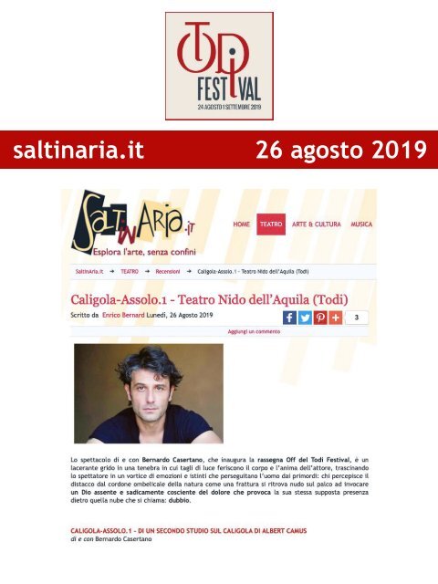 Rassegna Stampa Todi Festival 2019