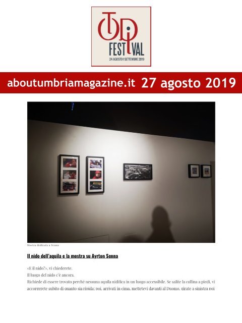 Rassegna Stampa Todi Festival 2019