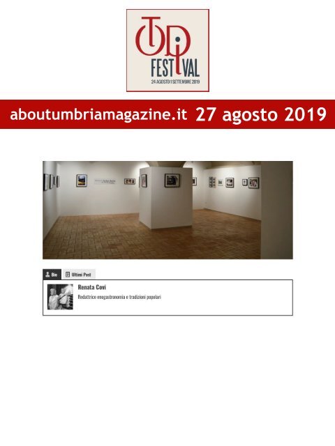 Rassegna Stampa Todi Festival 2019