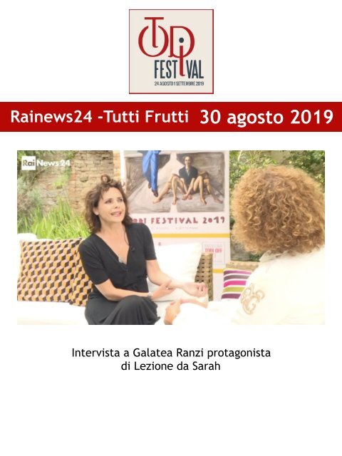 Rassegna Stampa Todi Festival 2019