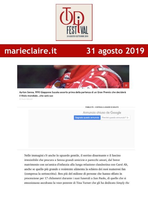 Rassegna Stampa Todi Festival 2019