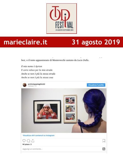 Rassegna Stampa Todi Festival 2019