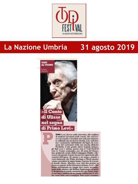 Rassegna Stampa Todi Festival 2019