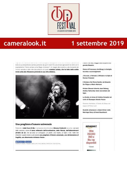 Rassegna Stampa Todi Festival 2019