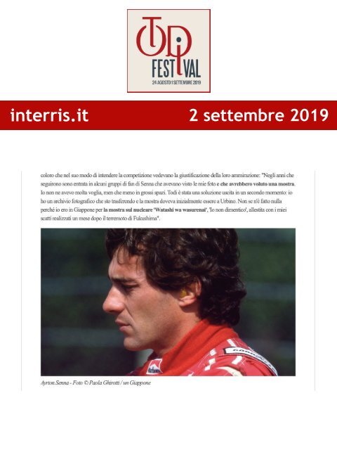 Rassegna Stampa Todi Festival 2019