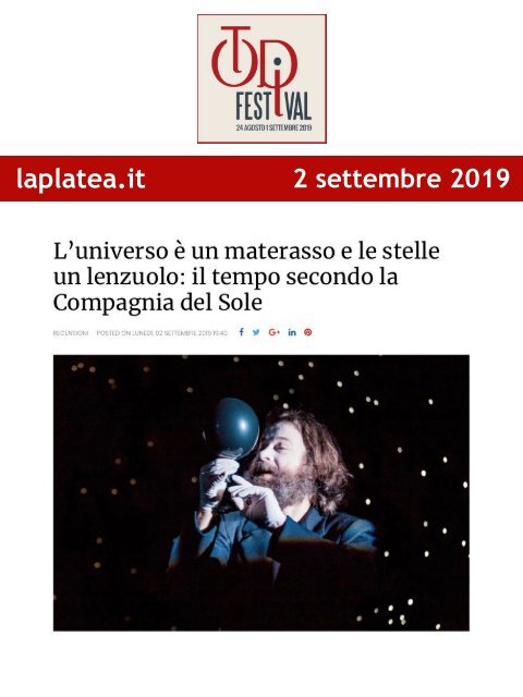 Rassegna Stampa Todi Festival 2019