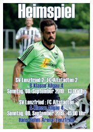SV Lenzfried Heimspiel Ausgabe 2 Saison 2019-2020